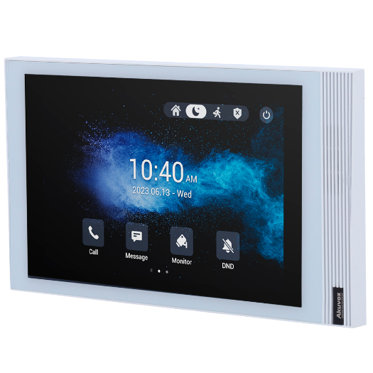 AK-S563W-WHITE Android 12.0 monitor for video intercom system   IPS display of 8" 