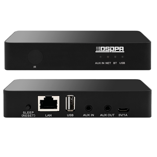 DSPPA-DW01 Wireless player   WiFi connection   Bluetooth connection   USB playback 