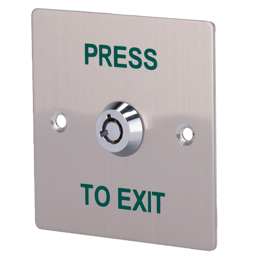 EXITBUTTON307 Push button with key   Professional use   Tested 500.000 uses 