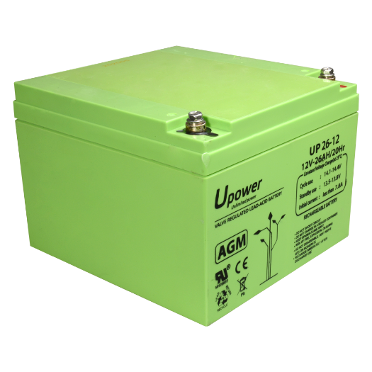 BATT-1226-U Upower   Rechargeable battery   AGM lead acid technology   Voltage 12 V 
