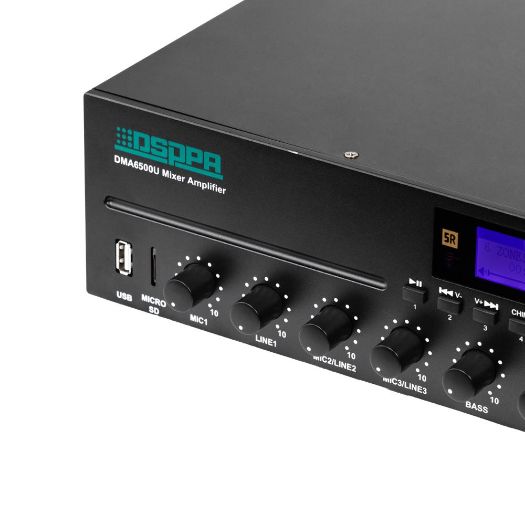 DSPPA-DMA6500U, Digitalni matrični mikser, Pojačalo 100V, USB Svirač / FM radio / Bluetooth