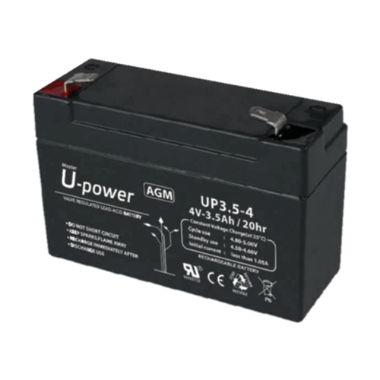 BATT-4035-U Upower   Rechargeable battery   AGM lead acid technology   Voltage 4 V 