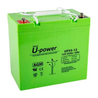 BATT-1255-U, Upower, Punjiva baterija, Voditelj godišnje skupštine, tehnologija kiselina, Napon 12 V