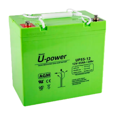 BATT-1255-U Upower   Rechargeable battery   AGM lead acid technology   Voltage 12 V 