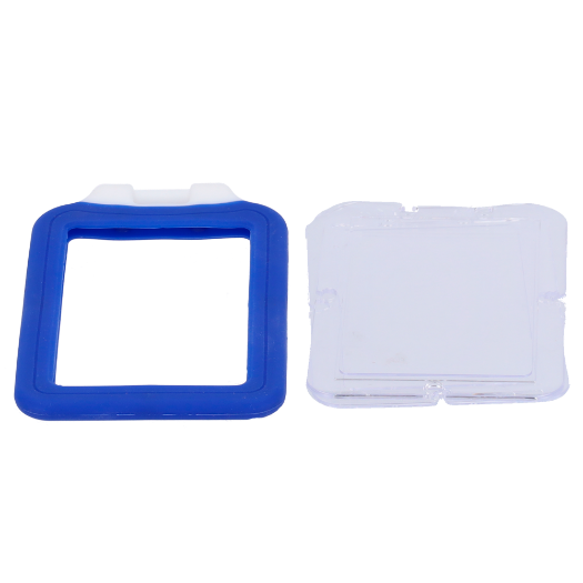 CARD-HOLDER-V-BLUE Card holders   Vertical layout   Protective plastic sheeting 