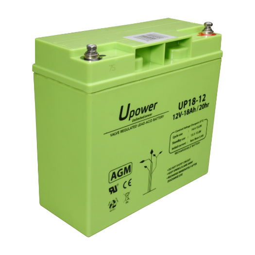 BATT-1218-U Upower   Rechargeable battery   AGM lead acid technology   Voltage 12 V 