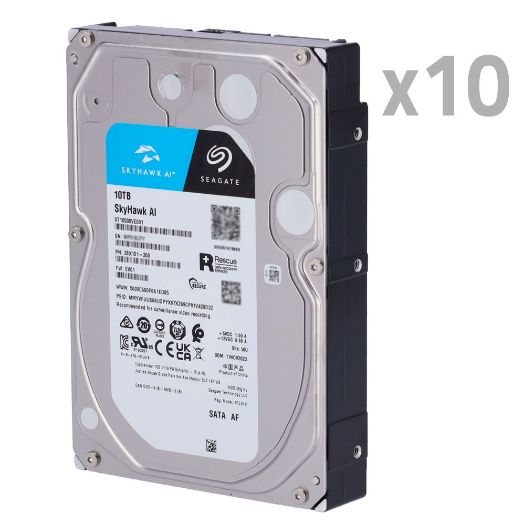 10XHD10TB-S-AI, Paket tvrdih diskova, 10 jedinica, Seagate SkyHawk ST10000VE0008
