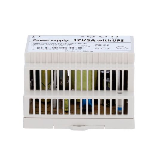 DC12V5A-DIN-UPS-P, Napajanje s UPS funkcijom, DC izlaz 12V 5A / 60W