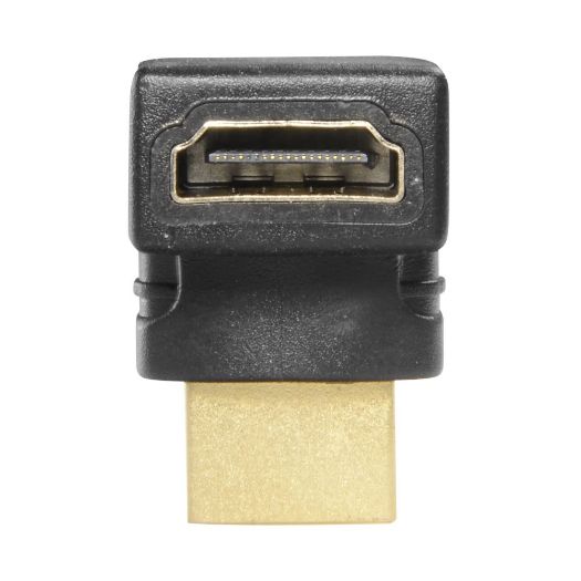 CON-HDMI-L, HDMI adapter, HDMI 1.3, Kutno pod kutom od 90, HDMI tip A muški, HDMI tip A ženski