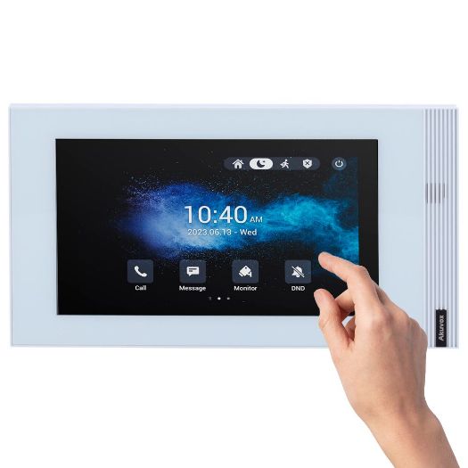 AK-S562-WHITE, Linux monitor za video interfon, 7" TFT zaslon, Dva, kristalno čist zvuk | Jednostavno korisničko sučelje