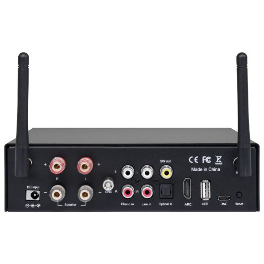 DSPPA-MINI502, Pojačalo za reprodukciju, 2 x 50 W, Dvostruka Bluetooth veza, Reprodukcija s USB-a