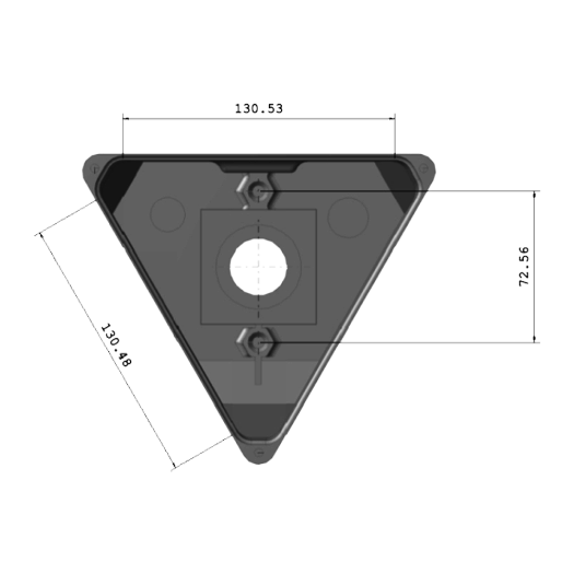 CBOX-3F180 Bracket for wall or triangular pole   Suitable for outdoor use 