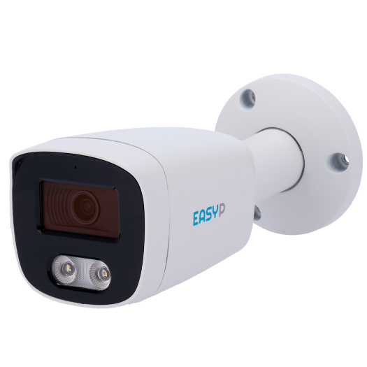 EP-IPB120A-8-DL EASY P AI IP Bullet Camera   8MP | Lens 2.8 mm   IR 40 m | White light 30 m | Mic 