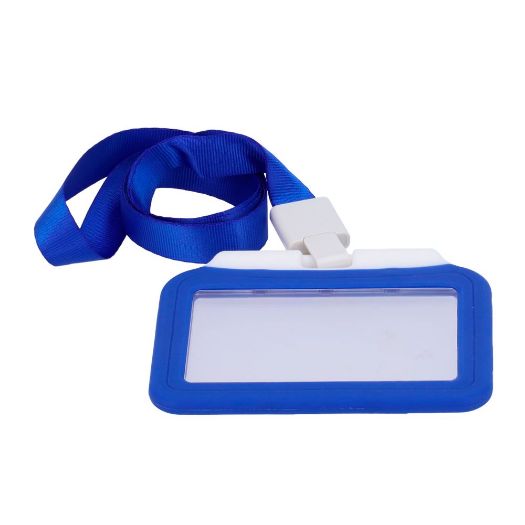CARD-HOLDER-H-BLUE, Vlasnici kartica, Horizontalni raspored, Zaštitna plastična folija
