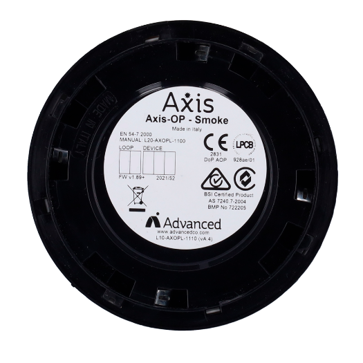 ADV-AXIS-OP Advanced Optical Analog Detector   Without loop isolator   AXIS Series 