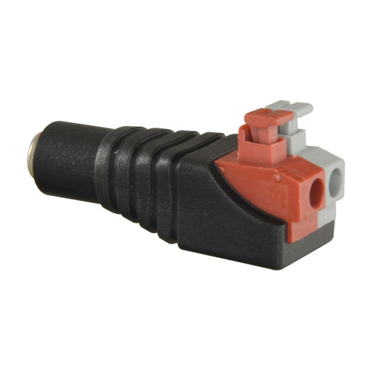 CON285A Safire   Easy connect DC Jack female connector   Output +/ of 2 terminals 