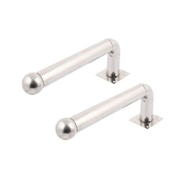 ALF-30L, L model Ograda za barijere, 2 jedinice, Nehrđajući čelik, Kompatibilan s detektorima od 2 snopa