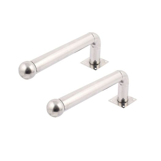 ALF-30L, L model Ograda za barijere, 2 jedinice, Nehrđajući čelik, Kompatibilan s detektorima od 2 snopa