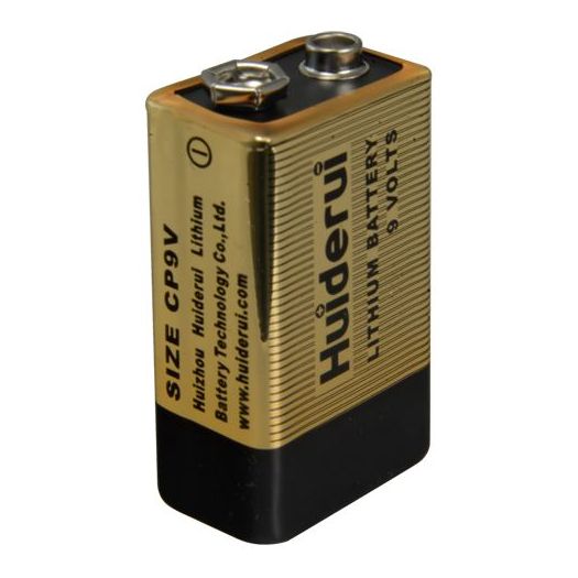 BATT-CP9V, Huiderui, Baterija CP9V, Napon 9,0 V, Litij, Nominalni kapacitet 1200 mAh