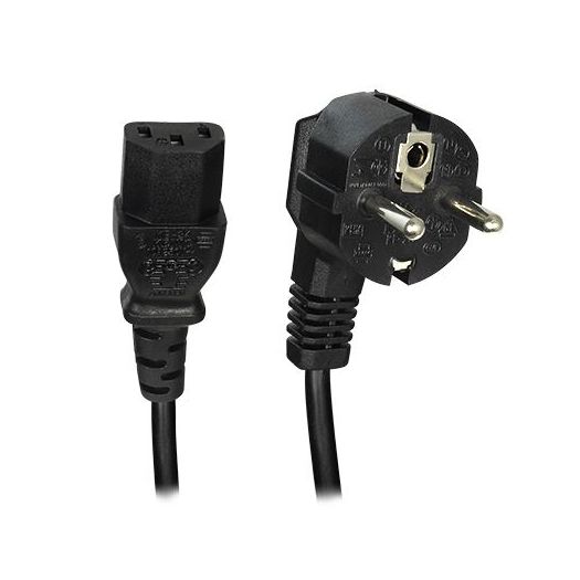 AC-EU-C14F, Kabel za utičnicu, Konektor QT3, Kompatibilno s utikačima tipa F, 250VAC / 16A MAX