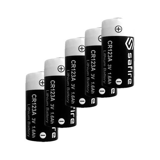 50XBATT-CR123A, safir, Baterijski paket CR123A, 50 jedinica, Napon 3,0 V, Litij