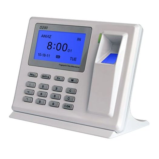 D200, Kontrola vremena i prisutnosti, Otisak prsta i PIN, 2.000 korisnika | 50.000 zapisa