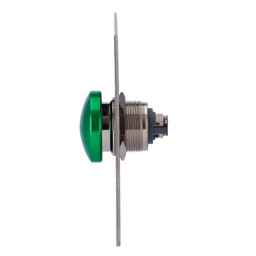 EXITBUTTON305, Gumb za otpuštanje vrata, Hemisferičan, Testirano na 500.000 upotreba, NO/COM: Ugradbeni ili površinski montirani