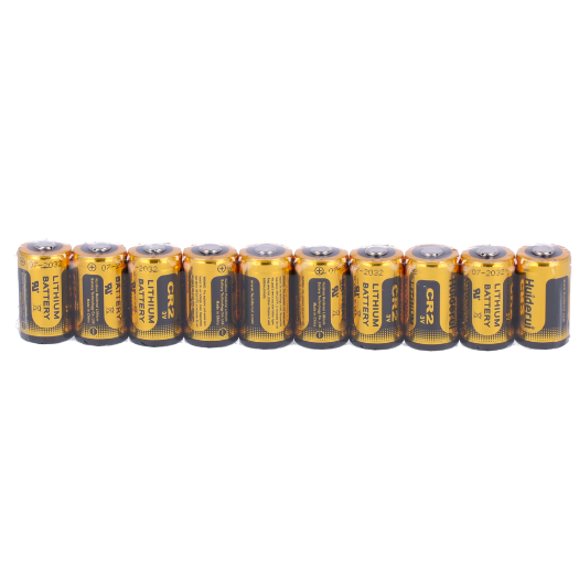10XBATT-CR2 Huiderui   Battery pack CR2   10 units   Voltage 3.0 V   Lithium   Nominal capacity 850 mAh 