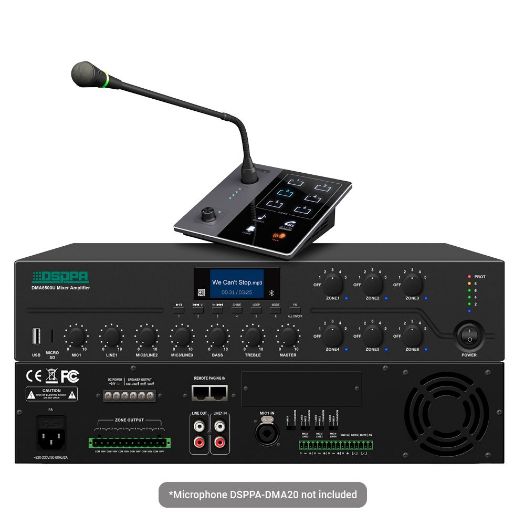 DSPPA-DMA6500U, Digitalni matrični mikser, Pojačalo 100V, USB Svirač / FM radio / Bluetooth