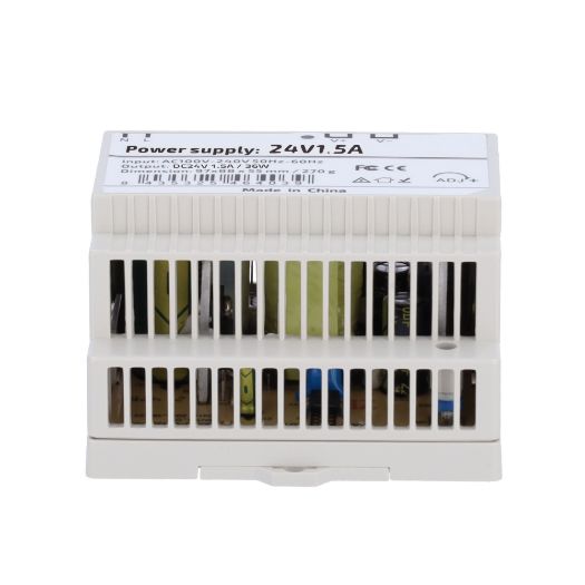 DC24V1A5-DIN-P, Napajanje, DC izlaz 24V 1.5A / 36W, Ulazni izmjenični napon 100 V ~ 240 V 50 Hz