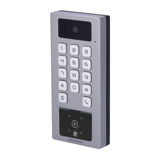 DS-K1T502DBWX-CQR kontrola pristupa s kamerom IP65 IK09 MF DESFire, dinamička QR i PIN kartica 