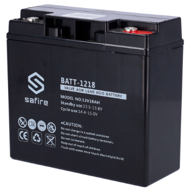 BATT-1218 Rechargeable battery   AGM lead acid technology   Voltage 12 V 