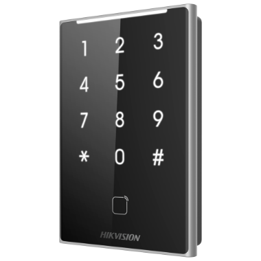 DS-K1109DKB Access reader   Access by MF DESFire card and PIN   LED and acoustic indicator 