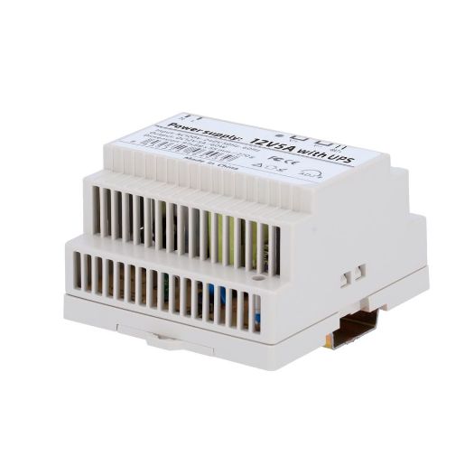 DC12V5A-DIN-UPS-P, Napajanje s UPS funkcijom, DC izlaz 12V 5A / 60W