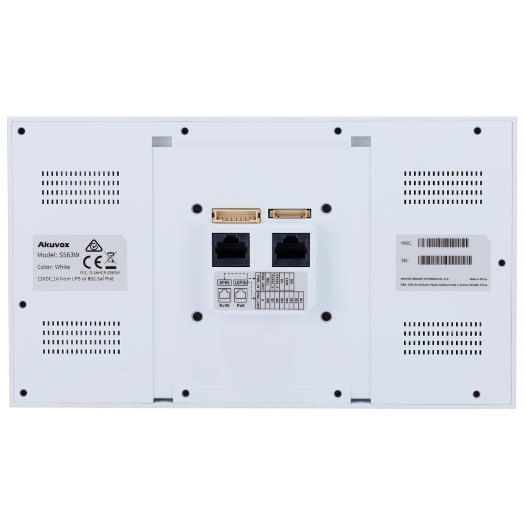 AK-S563W-WHITE Android 12.0 monitor for video intercom system   IPS display of 8" 
