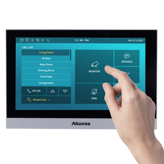AK-C313W-2 Linux monitor for video intercom   7" TFT Screen   Crystal Clear two