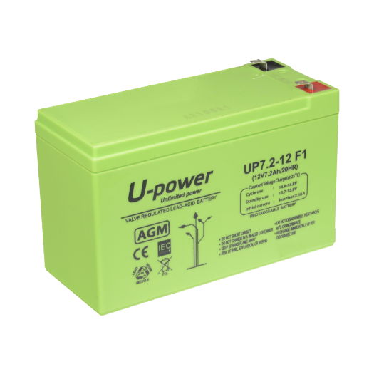 BATT-1272-U Upower   Rechargeable battery   AGM lead acid technology   Voltage 12 V 
