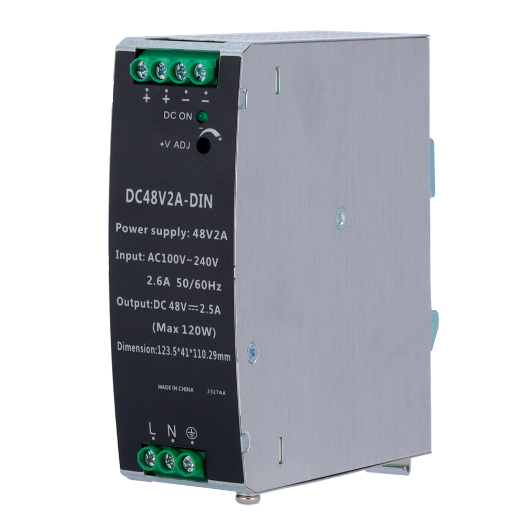 DC48V2A-DIN Switching Power Supply   DC Output 48V 2.5A / 120W   2 outputs 