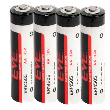 BATT-ER14505-EVE EVE   AA battery / ER14505   Lithium. Voltage 3.6 V   Price per battery. Packaged sale of 4 