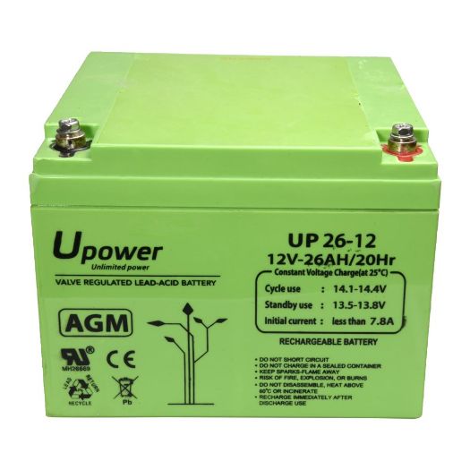 BATT-1226-U, Upower, Punjiva baterija, Voditelj godišnje skupštine, tehnologija kiselina, Napon 12 V