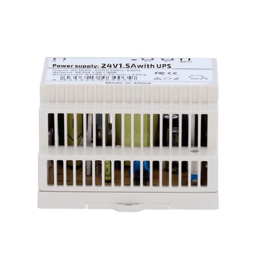 DC24V1A5-DIN-UPS-P, Napajanje, DC izlaz 24V 1.5A / 36W, Ulazni izmjenični napon 100 V ~ 240 V 50 Hz