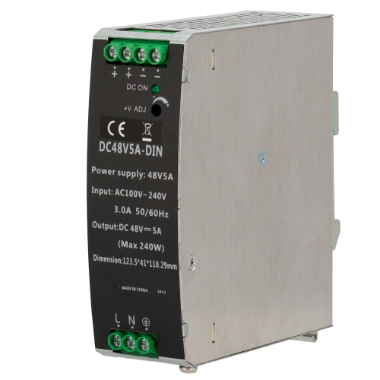 DC48V5A-DIN Switching Power Supply   DC Output 48V 5A / 240W   2 outputs 
