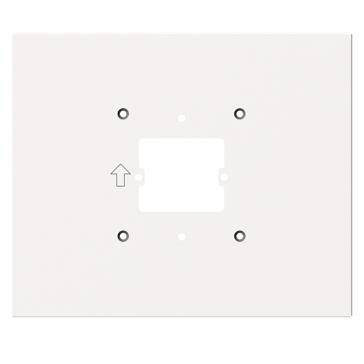 DS-KABH7X00-S Surface bracket   Covers previous installation marks   Specific for Hikvision video door entry systems 