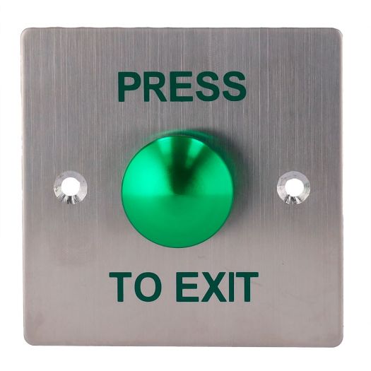 EXITBUTTON305, Gumb za otpuštanje vrata, Hemisferičan, Testirano na 500.000 upotreba, NO/COM: Ugradbeni ili površinski montirani