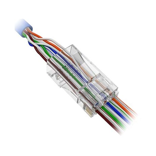 CON300-CAT5-EZ, Konektor RJ45 za krimpovanje, Posebna kategorija 5, Prednji otvor za jednostavnu ugradnju