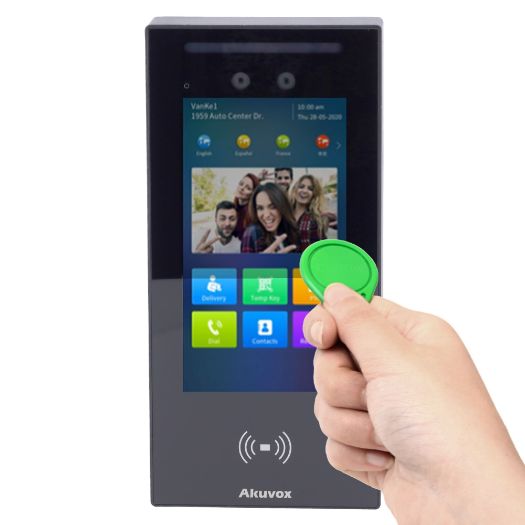 AK-E16C, IP video ulazna vrata s kontrolom pristupa, Kamera 2 Mpx: Dvije, način zvuka i videa