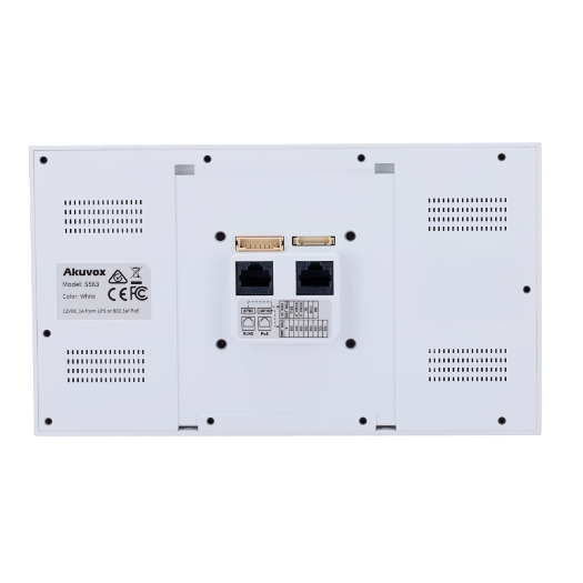 AK-S563-WHITE Android 12.0 monitor for video intercom system   IPS display of 8" 