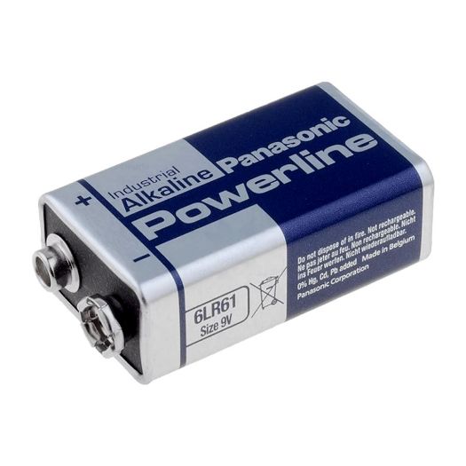 BATT-6LR61, Panasonic, Baterija PP3 / 6LR61, Napon 9,0 V, Alkalni, Nominalni kapacitet 510 mAh