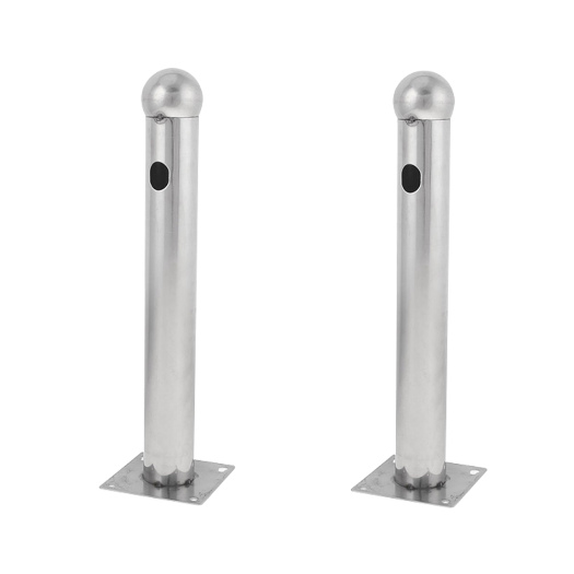 ALF-30T T model Barrier support   2 units   Stainless steel   Compatible with detectors of 2 beams 