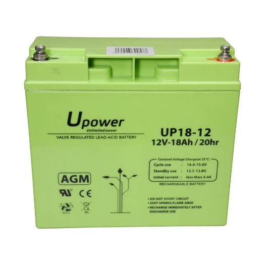 BATT-1218-U, Upower, Punjiva baterija, Voditelj godišnje skupštine, tehnologija kiselina, Napon 12 V
